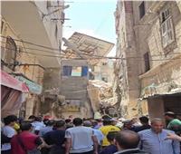 مصرع شخص إثر انهيار عقار قديم في الإسكندرية| صور