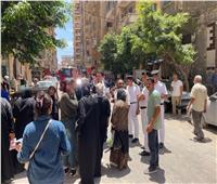 النيابة تعاين موقع العقار المنهار بمنطقة بحري بالإسكندرية وتباشر التحقيقات