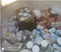 ضبط 80 عبوة لبن أطفال مدعم و60 كجم لحوم فاسدة خلال حملة مكبرة بالقوصية