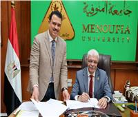 رئيس جامعة المنوفية يعتمد نتيجة  كلية الذكاء الاصطناعي بنسبة نجاح 84.3%