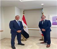 السفير الكندي يستقبل أمين عام رئاسة الجمهورية المصرية الذي نقل تحيات السيسي