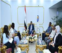 محافظ قنا يستقبل وفد برنامج الأغذية العالمي لبحث تعزيز التنمية الزراعية والاقتصادية بالمحافظة