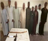 فيديو| القبض على 9 متهمين في مشاجرة بسبب الخلاف على دفن متوفى 