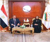 رئيسة هيئة النيابة الإدارية تستقبل رئيس الهيئة الوطنية للانتخابات