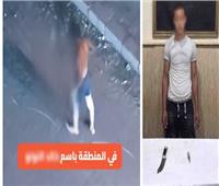 فيديو| ضبط صاحب واقعة التلويح بسلاح أبيض في شوارع المنتزه
