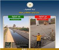 الري توضح حقيقة فيديو "ترعة المعصرة" الجافة ببني سويف