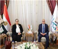المستشار محمود أبو الدهب يستقبل رئيسة المجلس القومي للمرأة
