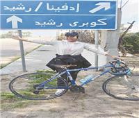 «فاطيما» تروى حكاية مصر بالدرَّاجة