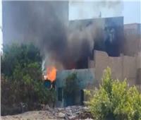 حريق داخل منزل بالقرب من مسجد الإمام علي زين العابدين في السيدة زينب
