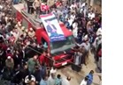 الآلاف يودعون جثمان الشهيد حسام الرفاعي في دمياط  