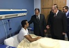  وزير الداخلية يزور مصابي الشرطة بمستشفي العجوزة