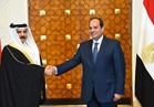 بدء المباحثات بين الرئيس السيسي وعاهل البحرين
