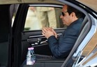 الرئيس السيسي يصل مقر قاعدة محمد نجيب العسكرية