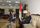 حسين زين يستقبل سفير سلطنة عمان بالقاهرة 