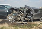مصرع وإصابة 3 أشخاص في تصادم سيارتين بالفيوم